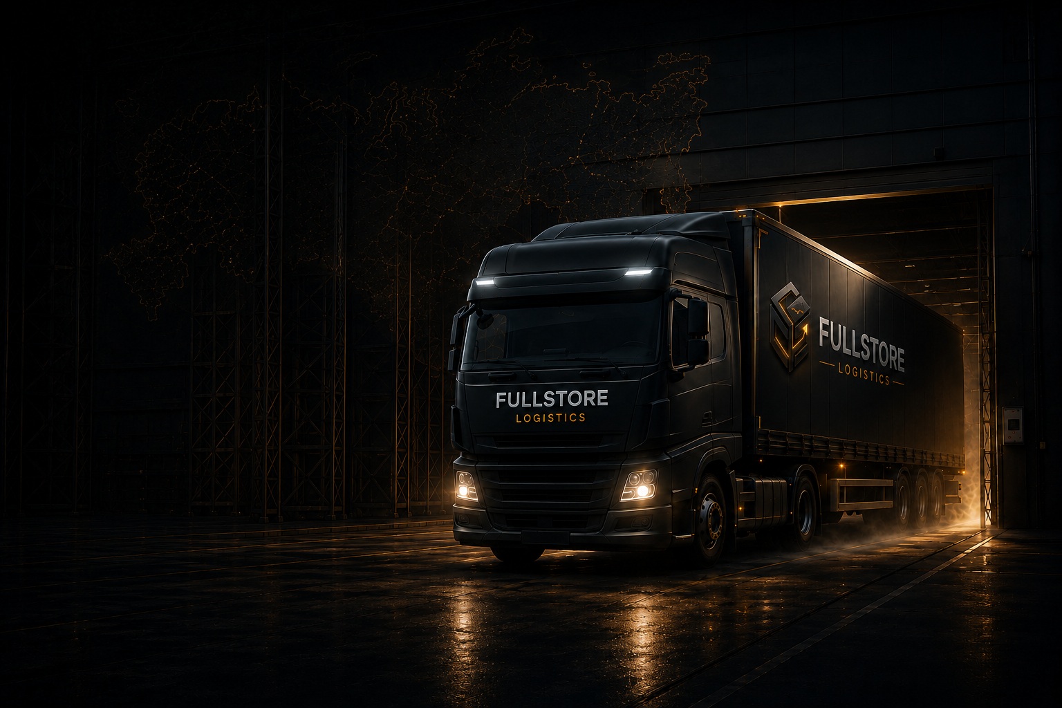 Фура FULLSTORE Logistics на маршруте по России